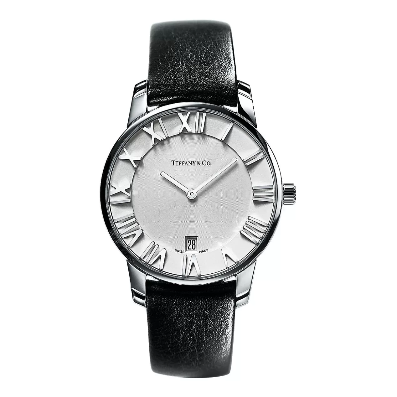 Tiffany & Co. Fine Watches | Him^Atlas® 2-Hand 37.5 mm watch in stainless steel. |