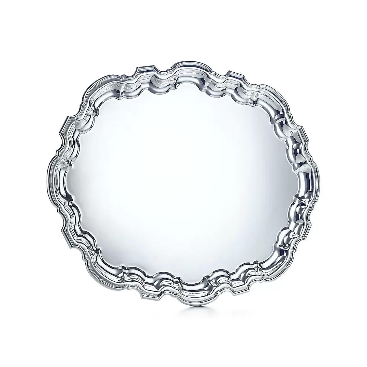 Tiffany & Co. Tableware | Flatware & Trays^Chippendale oval tray in sterling silver. |