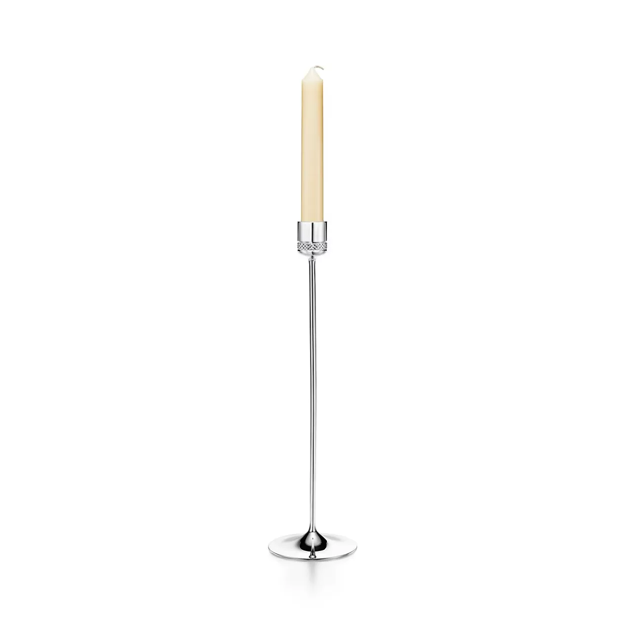 Tiffany & Co. The Home | Housewarming Gifts^Diamond Point candlesticks in sterling silver. |