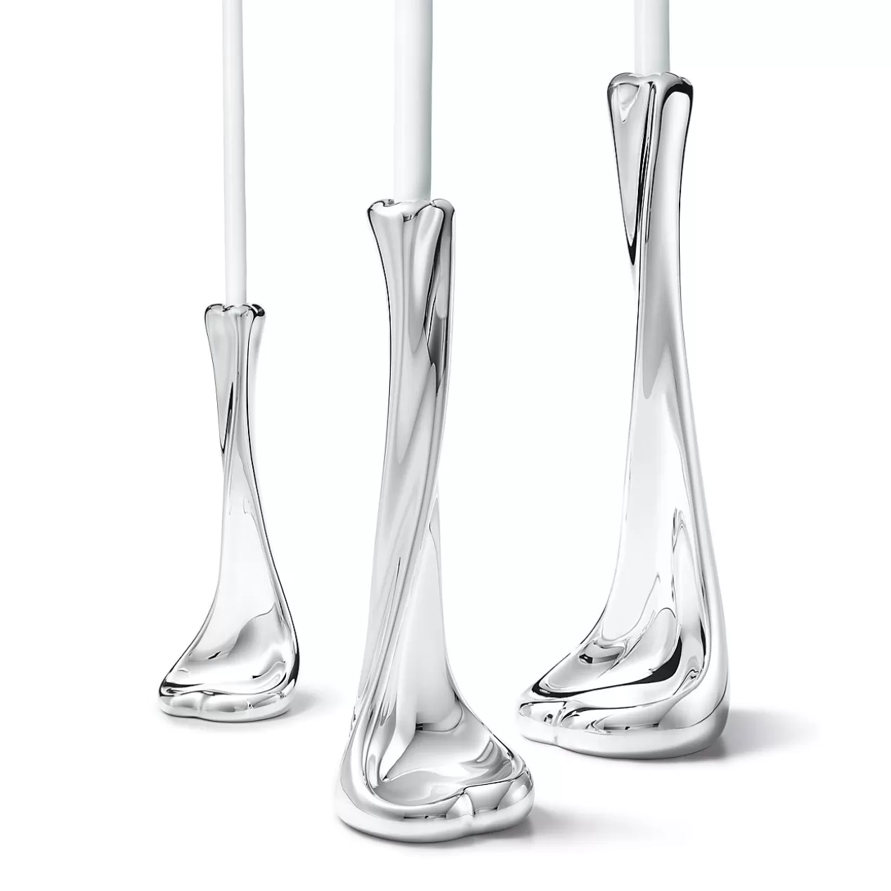 Tiffany & Co. Elsa Peretti® | The Couple^Elsa Peretti® Bone candlestick. Sterling silver, 9.5" high. |