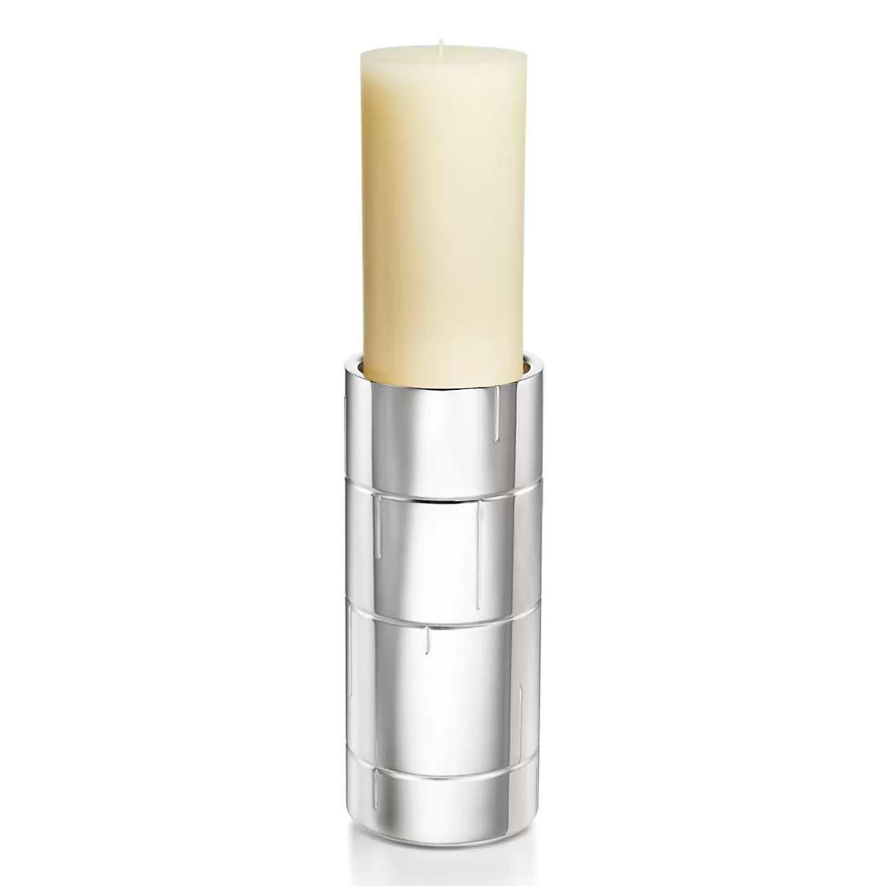 Tiffany & Co. The Home | Housewarming Gifts^Modern Bamboo Pillar Candleholder in Sterling Silver |