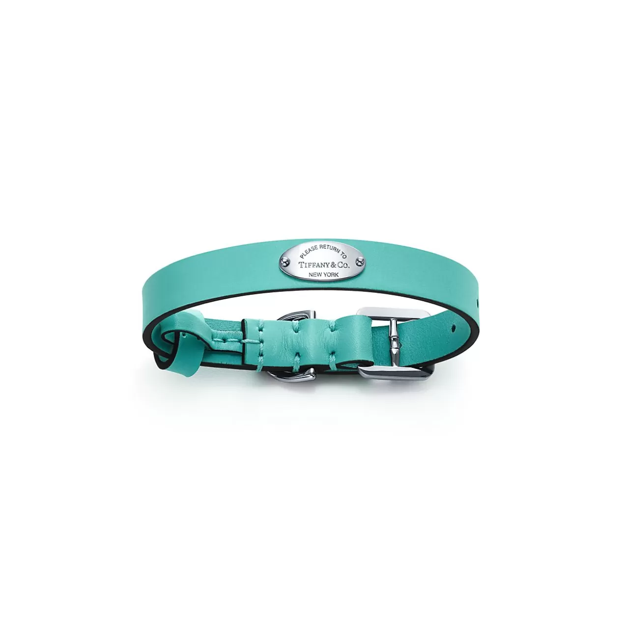 Tiffany & Co. Tiffany Blue® Gifts^Pet collar in Tiffany Blue® leather, small. |