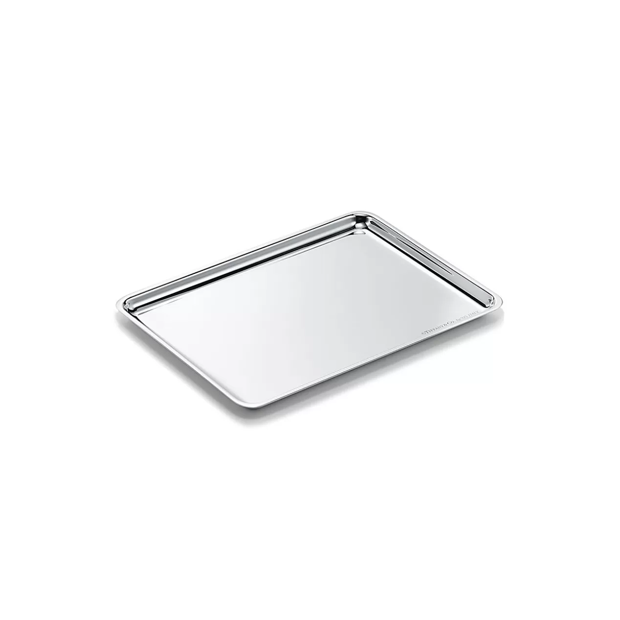 Tiffany & Co. Business Gifts | Tableware^Rectangular tray in sterling silver, 6 x 8". |