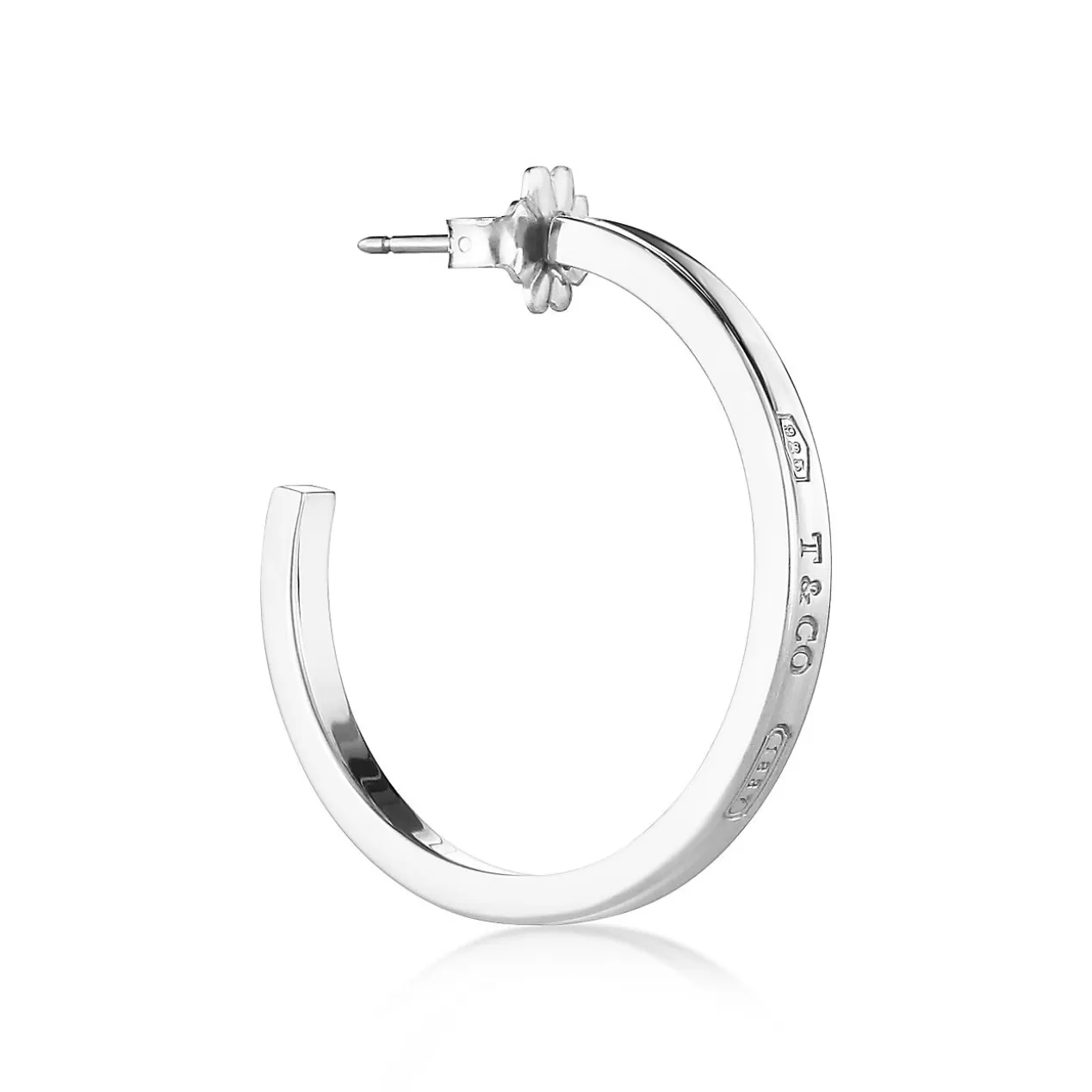 Tiffany & Co. Earrings | Gifts for Her^Tiffany 1837® Hoop Earrings in Silver, Medium |