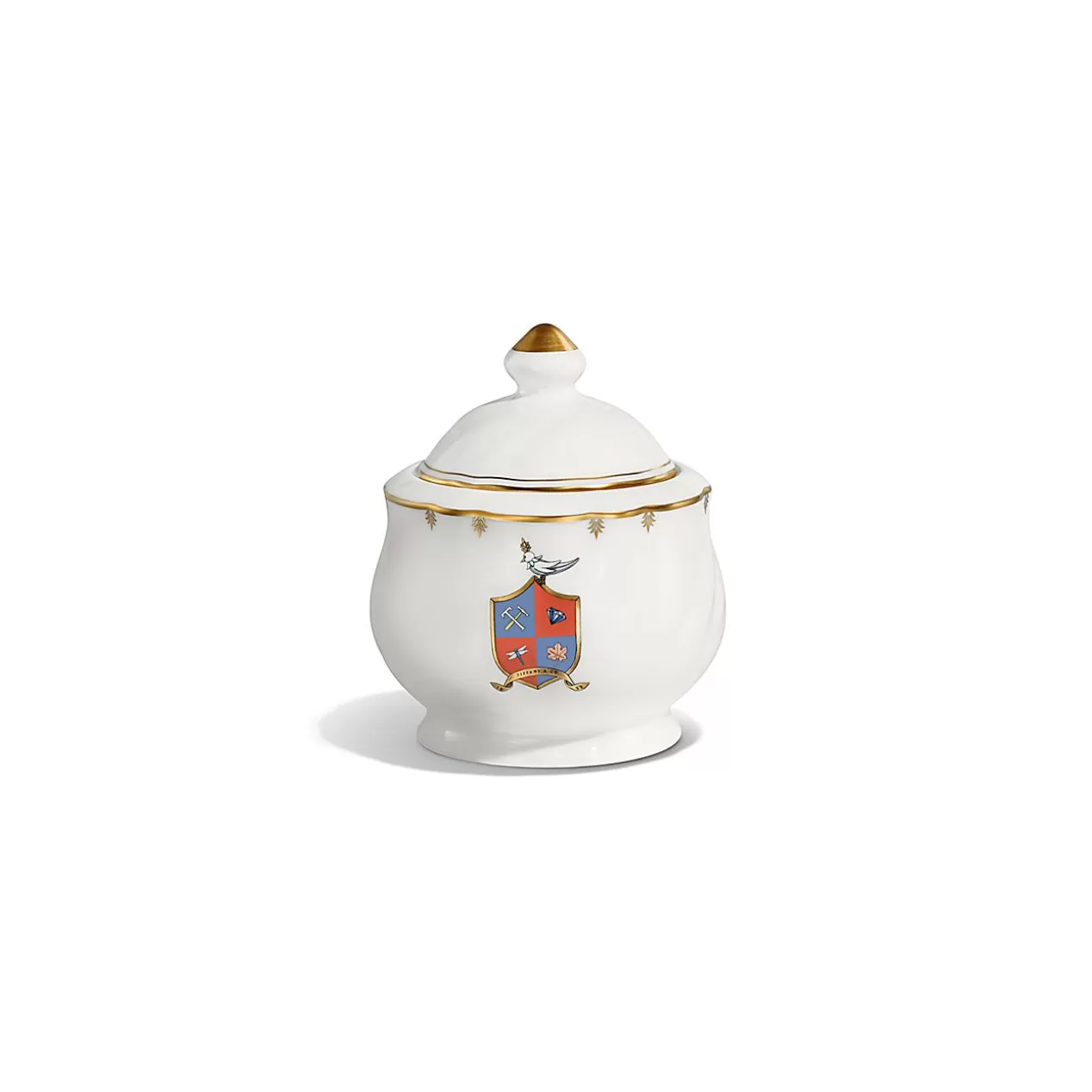 Tiffany & Co. Tableware^Tiffany Crest Sugar Bowl in Bone China |