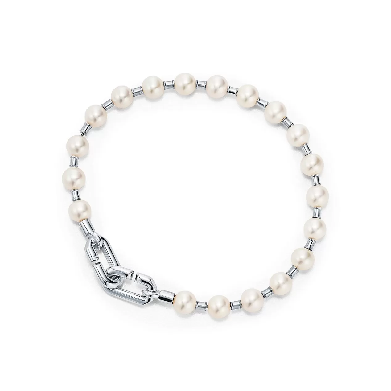 Tiffany & Co. Bracelets | Gifts for Her^Tiffany HardWear Pearl Bracelet in Silver, 5-6 mm |