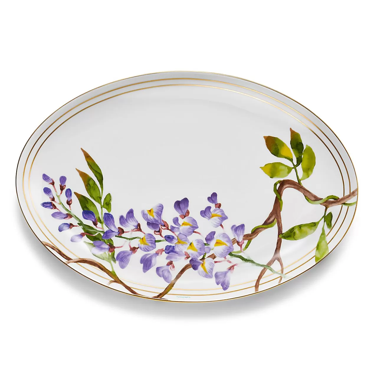 Tiffany & Co. Tableware^Tiffany Wisteria Serving Plate in Porcelain |